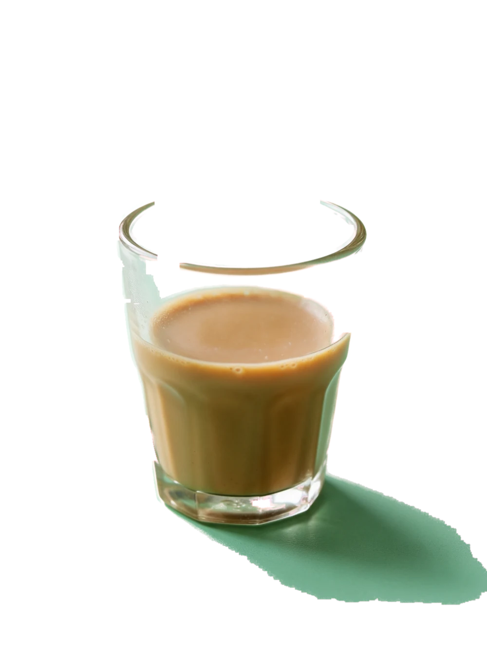 A small glass of milky cutting chiya